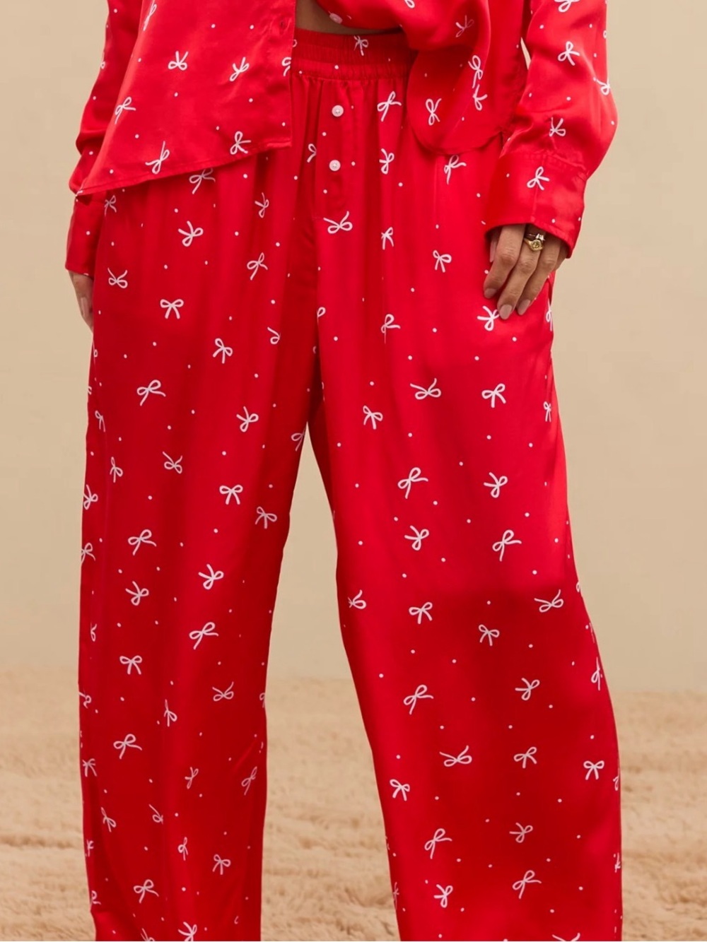 NWT Aerie Off-Duty Satin Trouser Pants